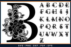 Monogram Letter SVG Laser Cut Files Product Image 1