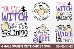 Halloween Cute Ghost SVG Product Image 1