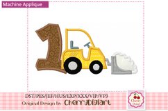 Winter Snowplough Numbers applique machine embroidery 2248B Product Image 2