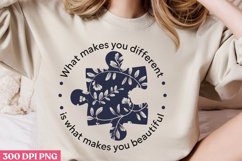 What Makes You Different PNG, Autism Sublimation PNG Product Image 2