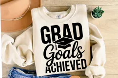 Grad Goals Achieved svg | Graduation Svg | Shirt Svg Product Image 2