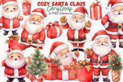 Cozy Christmas Santa Claus 53 Cliparts Collection Product Image 1