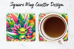 Axolotl Mug coaster | Coaster | Sublimation Design Product Image 1