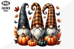 Halloween Gnomes Sublimation - Clipart PNG Design Product Image 1
