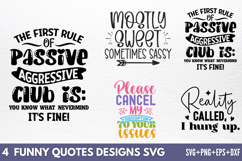 Funny Quotes Designs SVG Product Image 1