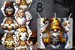 Halloween Gnome | 8 Skinny tumbler sublimation designs Product Image 1