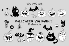 Halloween Bandle Clipart SVG, PNG, EPS Product Image 1