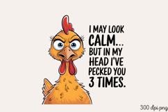 I MAY LOOK CALM... BUT IN MY HEAD PNG Product Image 2