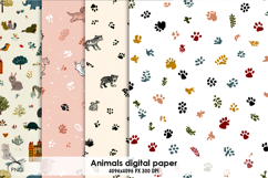 Animals digital paper Product Image 1