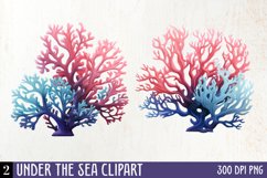Under The Sea Clipart, Watercolor Clipart Product Image 1
