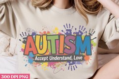 Autism Accept Understand PNG, Autism Sublimation PNG Product Image 2