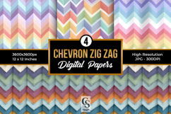 Chevron Zig Zag Pattern Digital Paper Product Image 1