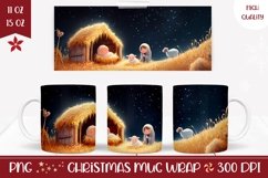 Christian Mug Wrap, Christmas Mug Sublimation Product Image 1