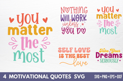 Motivational Quotes Designs SVG Product Image 1