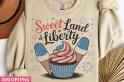 Sweet land liberty PNG, 4th Of July Sublimation PNG Product Image 2