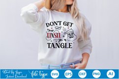 Don't Get Your Tinsel In A Tangle SVG Design Product Image 1