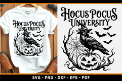 Hocus pocus university, Halloween SVG, Crow, Witch SVG, PNG Product Image 1