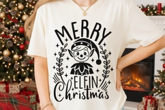 Merry Elfin Christmas Svg, Elf Christmas Svg, Cute Elf Svg. Product Image 2