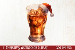 Christmas Wine Cup Sublimation Clipart Product Image 1
