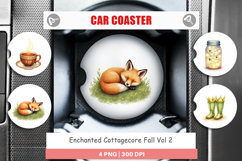 Car Coaster Enchanted Fall Cottagecore Product Image 1