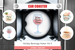 Car Coaster Holiday Beverage Quotes Product Image 1