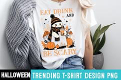 Eat Drink and Be Scary Sublimation png,Halloween png Product Image 2