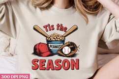 Tis the Peanut Season PNG, Baseball Mama Sublimation PNG Product Image 2