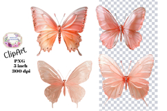 Butterfly, Ephemera, PNG, Junk Journal, clipart Product Image 1