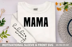 Mama habiba emany Sleeve SVG PNG Product Image 1