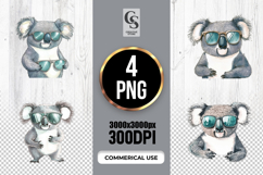 Koala Sunglasses Clipart PNG Product Image 1