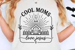 Cool Moms Love Jesus Svg, Christian Mom Svg, Bible Verse Svg Product Image 2