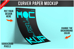 Curved Paper Mockup Product Image 1