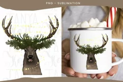 Deer Lights | Xmas PNG | Seasonal Graphics Design Product Image 5