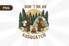 Funny Camping Png, Hiking Png Sublimation Design Product Image 1