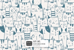 Cute Cat Seamless Pattern Product Image 1