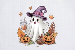 Halloween Fall Ghost Sublimation, Halloween Sublimatiori Product Image 1