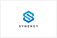 Synergy Letter S Hexagon Logo Design Vector Template Product Image 1