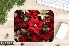 Christmas Flowers Mouse Pad Bundle - Christmas Sublimation Product Image 2
