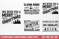 Vintage Christmas Sign SVG Product Image 1