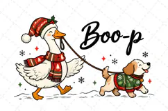 Funny Christmas PNG, Christmas Sublimation, Goose PNG Product Image 2