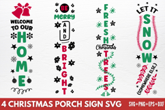 Christmas Porch Sign SVG Product Image 1