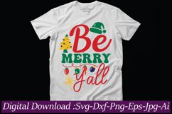 Be Merry Y'all svg cut file Product Image 1