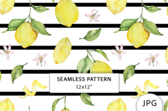 Lemons Seamless Pattern, Digital Paper Product Image 1