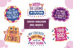 Cute Sarcastic Quotes Design Set for Shirt, Mugs or Tote Bag Product Image 1