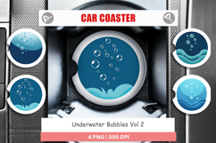 Car Coaster Underwater Bubbles Product Image 1