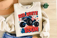 Red White & Boom Svg | Svg Files for Cricut | Shirt Svg Product Image 2
