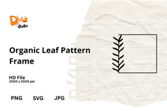 Organic Leaf Pattern Frame Product Image 1
