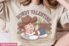 Howdy Valentine PNG, Western Valentine Sublimation PNG Product Image 2