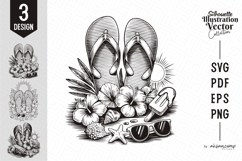 Summer Flip Flop SVG Bundle Product Image 1