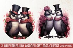 Gothic Valentines Day Clipart, Valentine Skeleton Product Image 1